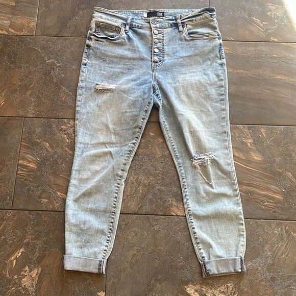 KUT from the Kloth CONNIE  High Rise Ankle Skinny Size 12 - Picture 5 of 15
